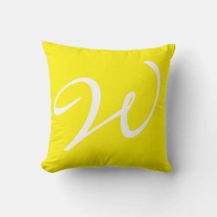 Add Your Letter W Throw Pillow Cushion
