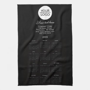 Add your Logo 2026 Calendar Company Promotion Tea Towel