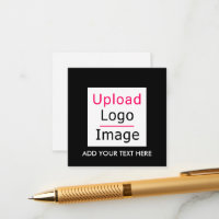 Add Your Logo and Custom Text Business Chic Black