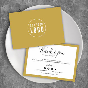 Add Your Logo and Editable Colour Thank You