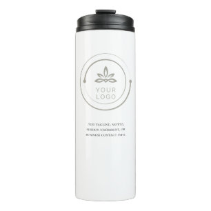 Add your Logo and Text Business Company  Thermal Tumbler
