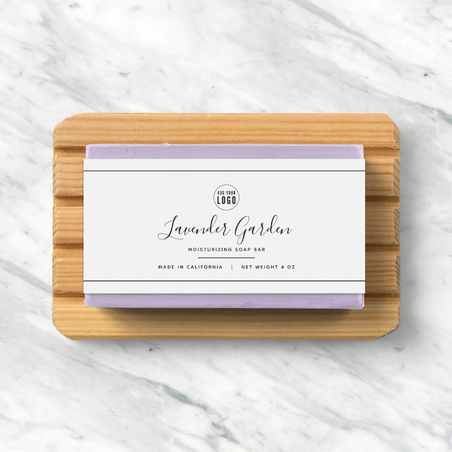 Add Your Logo Black Border Product Label (Creator Uploaded)