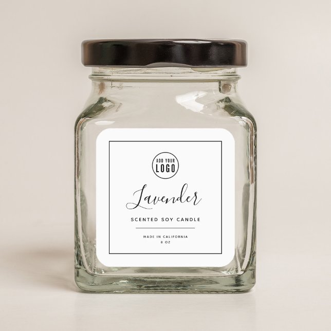 Add Your Logo Black Border Product Label (Creator Uploaded)