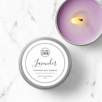 Add Your Logo Black Border Round Product Label