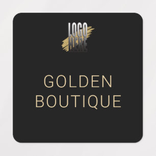 Add Your Logo Black Gold Business Name clothing