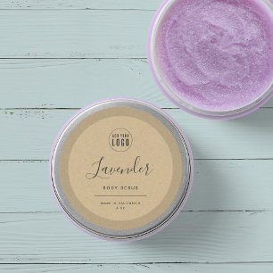 Add Your Logo Border Kraft Product Label