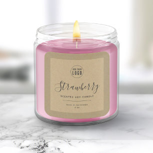 Add Your Logo Border Kraft Product Label