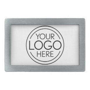 Add Your Logo Business Corporate Modern Minimalist Belt Buckle