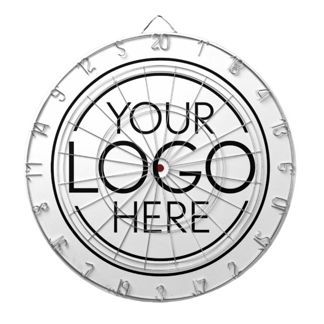 Add Your Logo Business Corporate Modern Minimalist Dartboard (Front)