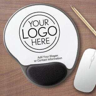 Add Your Logo Business Corporate Modern Minimalist Gel Mouse Pad