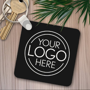 Add Your Logo Business Corporate Modern Minimalist Key Ring