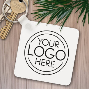 Add Your Logo Business Corporate Modern Minimalist Key Ring
