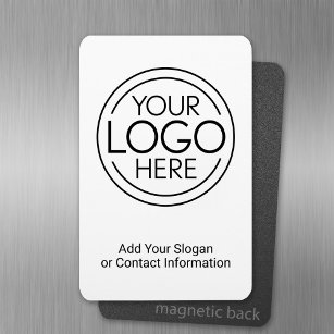 Add Your Logo Business Corporate Modern Minimalist Magnet