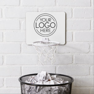 Add Your Logo Business Corporate Modern Minimalist Mini Basketball Hoop