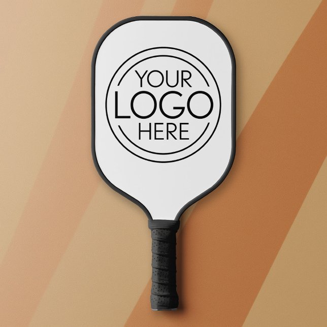 Add Your Logo Business Corporate Modern Minimalist Pickleball Paddle (Custom Pickleball Paddle)