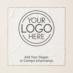 Add Your Logo Business Corporate Modern Minimalist Scarf