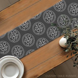 Add Your Logo Business Corporate Modern Minimalist Short Table Runner