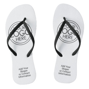 Add Your Logo Business Corporate Modern Minimalist Thongs
