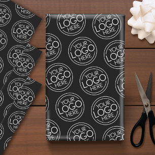 Add Your Logo Business Corporate Modern Minimalist Wrapping Paper Sheet
