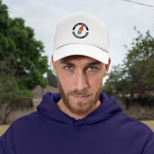 Add Your Logo Business Employer Brand Swag Trucker Hat (Custom Business Logo Employees Trucker Hat)