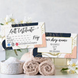 ADD YOUR LOGO Business gift certificate marketing