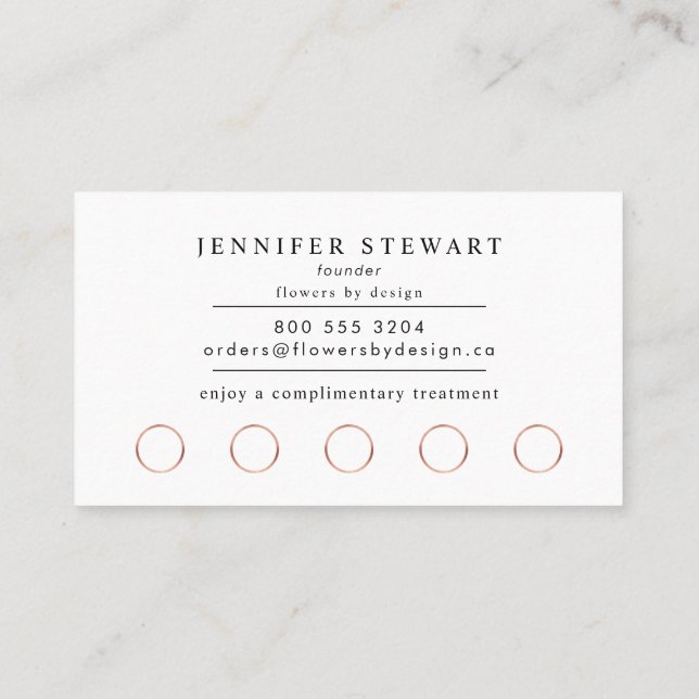 Add Your Logo Chalkboard Black Simple Modern Loyalty Card (Back)