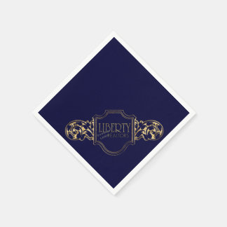 Add your logo, Change background colour Napkins