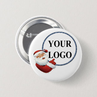 Add Your Logo Christmas Holiday 6 Cm Round Badge