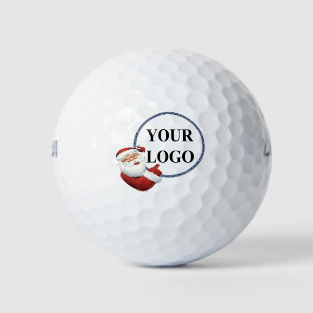 Add Your Logo Christmas Holiday Golf Balls (Front)