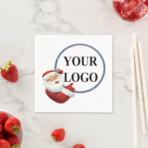 Add Your Logo Christmas Holiday Napkin