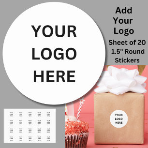 Add Your Logo, Classic Round Sticker