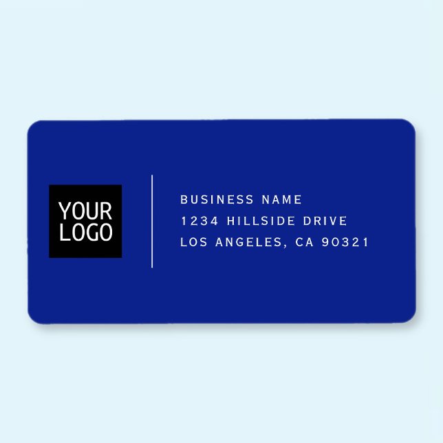 Add Your Logo | Classy Modern Return Address Label (Creator Uploaded)
