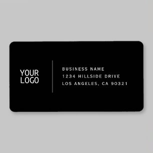Add Your Logo Classy Modern Return Address Label