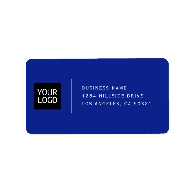 Add Your Logo | Classy Modern Return Address Label (Front)