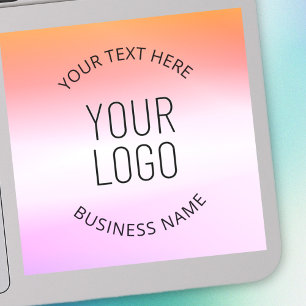 Add Your Logo Colourful Sunset Gradient Colours