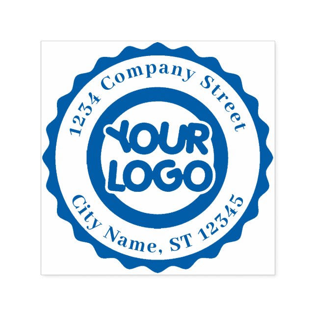 Add Your Logo Company Return Address Self-inking Stamp (Design)