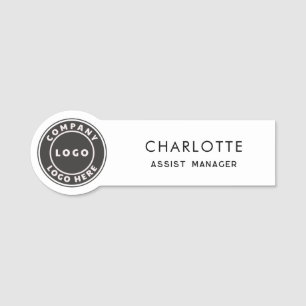 Add Your Logo Corporate Employee Personalised Name Tag