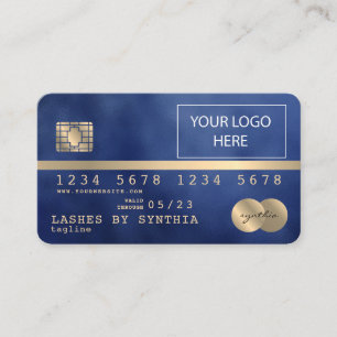 Add Your Logo Credit Card Styled Gold and Black