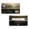 Add Your Logo Credit Card Styled Gold and Black