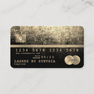 Add Your Logo Credit Card Styled Gold and Black