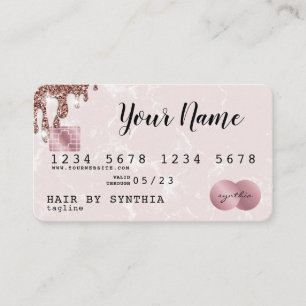 Add your logo Credit Card Styled Rose Gold