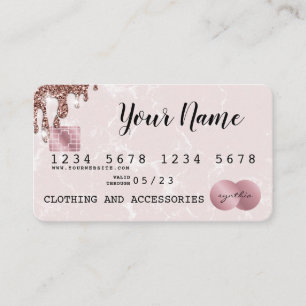 Add your logo Credit Card Styled Rose Gold