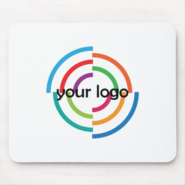 ADD Your LOGO CUSTOM company business CORPORATE Mouse Pad (Front)