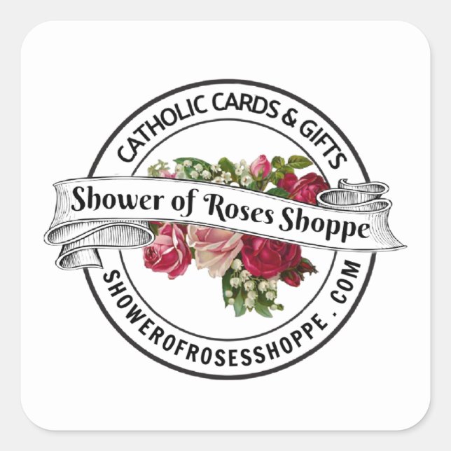 ADD Your LOGO CUSTOM COMPANY BUSINESS CORPORATE Square Sticker (Front)