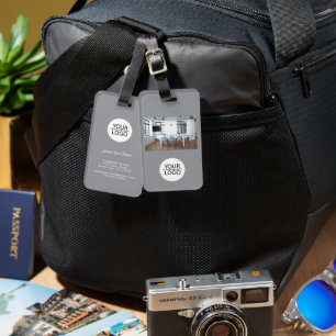 Add your Logo Custom Text Company Photo Luggage Tag