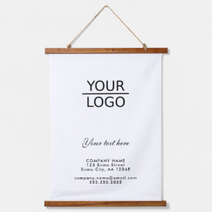 Add your Logo Custom Text Company Promotion Hanging Tapestry