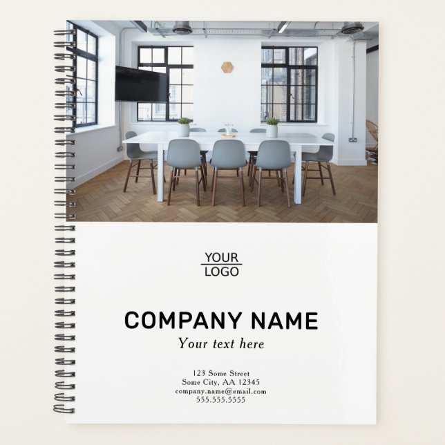 Add your Logo Custom Text Promotion Photo Planner (Front)