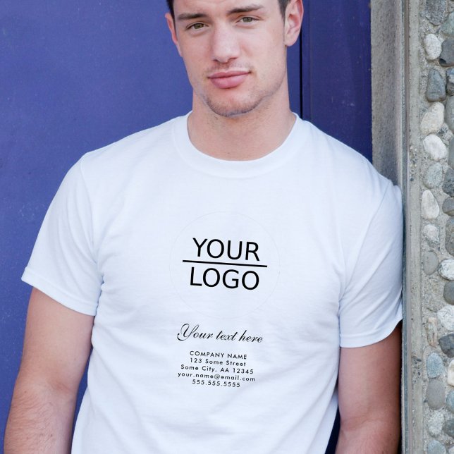 Add your Logo Custom Text Promotion T-Shirt (Creator Uploaded)