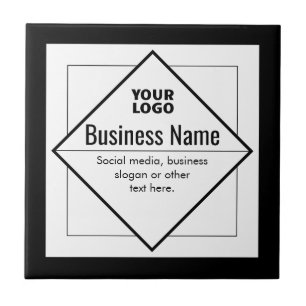 Add Your Logo Customisable Template Ceramic Tile