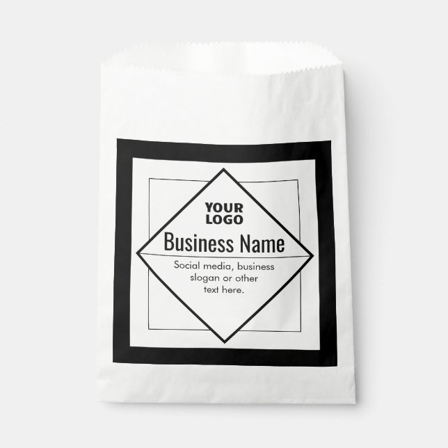 Add Your Logo Customisable Template Favour Bag (Front)